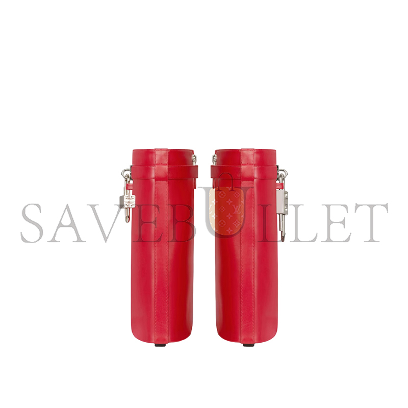 GIVENCHY RED SHARK LOCK BOOTS 